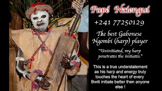 Pape Nziengui live on the Ngombi  Bwiti harp [upl. by Akahs]