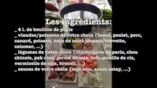 Recette de  la fondue chinoise [upl. by Cheung]