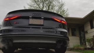 Milltek Sport CatBack Exhaust System  NonResonated Race Version  Cold Start  2013 b85 Audi S4 [upl. by Wymore]