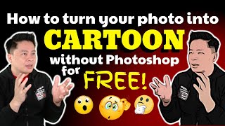 HOW TO TURN YOUR PHOTO INTO CARTOON WITHOUT PHOTOSHOP FOR FREE [upl. by Ymmac]