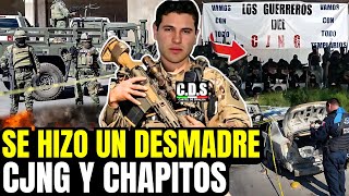 ¡¡ARDE CULIACÁN Se TOPARON Los CHAPITOS Con CONVOY Del CJNG En Las Afueras De SINALOA [upl. by Rednaskela]