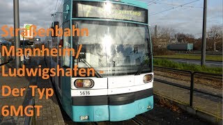 Straßenbahn MannheimLudwigshafen  Der Typ 6MGT HD [upl. by Brinkema]