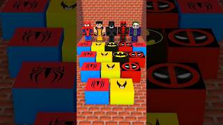 Choose The Correct Box With SpiderMan Wolverine Deadpool Batman and The Joker spiderman roblox [upl. by Arateehc]