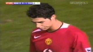 Cristiano Ronaldo v Chelsea Home Carling Cup 2 Leg 2004 05 [upl. by Zachary]