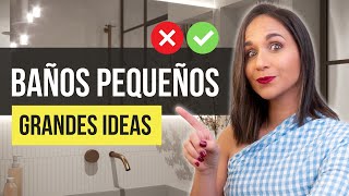 ✅Haz Esto en BAÑOS PEQUEÑOS 🔥 Tips para hacer de que un baño pequeño parezca más grande y elegante [upl. by Heymann]