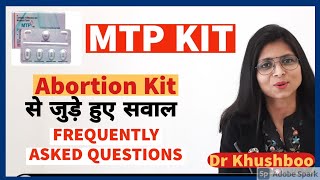 MTP Abortion Kit Kaise Use Karen FAQ Hindi   Abortion Kit कैसे इस्तेमाल करें  Dr Khushboo [upl. by Wertz386]