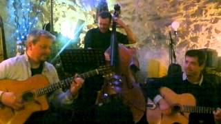 Café de lEstTrio Jazz Manouche La Bergerie Valbonne [upl. by Ellan]