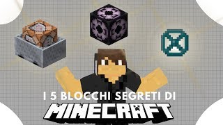 I 5 blocchi segreti di Minecraft  le loro funzionalità [upl. by Fortunato]