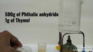 Synthesis of Thymolphthalein [upl. by Fasta]