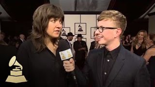 Courtney Barnett with Tyler Oakley  Red Carpet  58th GRAMMYs [upl. by Fassold52]