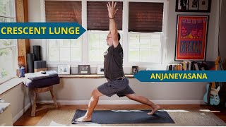 Crescent Lunge Pose  Yoga For Dudes  yoga yogaposesforbeginners crescentpose [upl. by Egin]