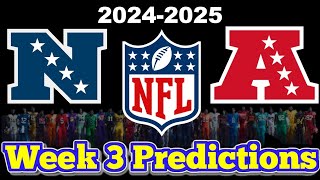 NFL Week 3 Game Predictions 2024 Predicting Every Matchup [upl. by Anaib904]