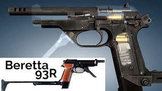 3D Animation How a Beretta 93R SelectFire Pistol works [upl. by Niwrek]