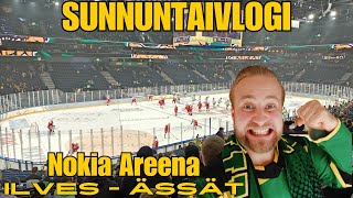 ILVES  ÄSSÄT NOKIA AREENALLA SUNNUNTAIVLOGI [upl. by Eolc]