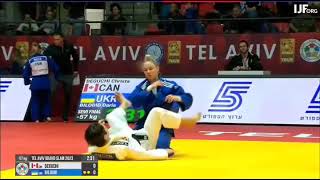 Judo DEGUCHI C CAN vs BILODID D UKR 57kg Grand Slam Tel Aviv 2023 [upl. by Aicitel]