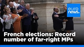 French elections Record number of farright MPs enter National Assembly  euronews 🇬🇧 [upl. by Fabri]