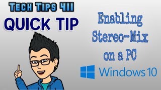 How to Enable StereoMix on Windows PC  Quick Tip [upl. by Annoid594]