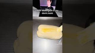 BEEF WELLINGTON IN COLLEGE DORMROOM ASMR PART 1🤤🤤🤤 [upl. by Einnaj]