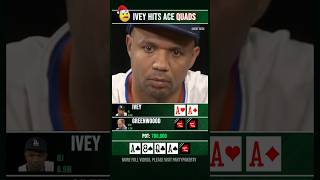 Phil Ivey hits Quads poker [upl. by Josi]