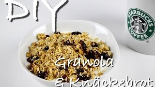 HOW TO MAKE Crispbread amp Granola  DIY Knäckebrot amp Granola [upl. by Brawner]