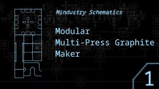 Mindustry Schematics 1  MultiPress Graphite Maker [upl. by Edgardo898]