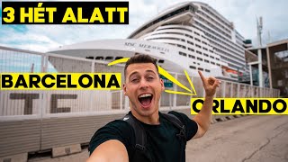 3 HÉT EGY ÓCEÁNJÁRÓ HAJÓN😱 MSC  Meraviglia [upl. by Laenahtan]