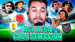 CÓMO LLEGA CADA SELECCIÓN PARA LA DOBLE FECHA DE ELIMINATORIAS [upl. by Assile610]