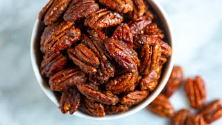 Easy Candied Pecans Recipe [upl. by Aiden]