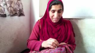 Kashmiri women doing needle work [upl. by Leamaj]