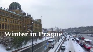 Winter in Prague  Biskupska Petrska a Soukenicka street [upl. by Bell]