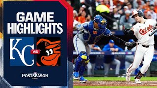 Royals vs Orioles AL Wild Card Game 1 Highlights 10124  MLB Highlights [upl. by Nivel]