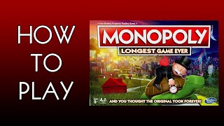 How To Play Monopoly Longest Game Ever Board Game By Hasbro [upl. by Gisser]