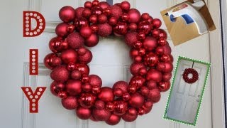 Easy DIY Ornament Wreath [upl. by Abil]