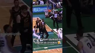 Jayson Tatum dunks on Lebron James [upl. by Almita]