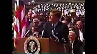 President John F Kennedy delivers his famous quotmoonquot speech at Rice University in Houston [upl. by Airliah]