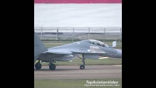 China Air Force J16 Fighter at Airshow China j16 fighter chinaairforce airshow aviation [upl. by Ennaillij331]