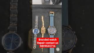 Armani watch battery replacement 😄Ckwatch battery watch subscribe reels fossil titans reels [upl. by Cirda]