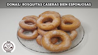 Como hacer donas o rosquitas caseras  fran cocina [upl. by Eesdnil749]