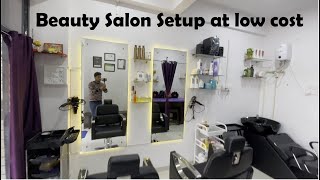 Beauty salon setup at low budget [upl. by Ojyram]