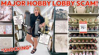 HOBBY LOBBY IS SCAMMING PEOPLE HERES THE TRUTH 🔍 SHOCKING  75 Off Clearance Decor Finds [upl. by Nnairret198]