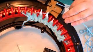 HOW TO KNIT FLAT PANEL FRANCAIS KNITTING MACHINE [upl. by Esereht]