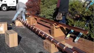 Working with copper gutters [upl. by Attenal]