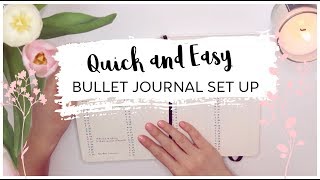 Quick and Easy Bullet journal set up [upl. by Adigirb254]