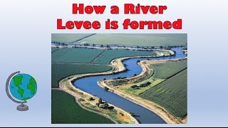 Natural River Levees  How are they formed Labelled diagram and explanation [upl. by Skillern]