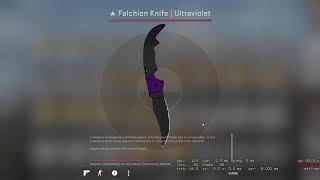 Open ★ Falchion Knife Ultraviolet MW [upl. by Nnayhs146]