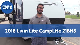 2018 Livin Lite CampLite 21BHS  Travel Trailer  Java amp Blue  RV Review [upl. by Enecnarf]