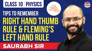 Tips to Remember Flemings Left Hand amp RightHand Rule  Class 10 Physics RuleBased Questions [upl. by Enyrhtac284]