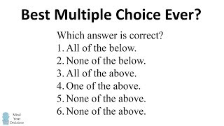 Can You Solve This Tricky Multiple Choice Question [upl. by Lloyd852]