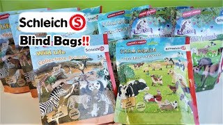 Schleich Farm World Blind Bags  Schleich Collectible Animals Mystery Blind Bags Opening [upl. by Fatima]