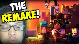 MINECRAFT STORY MODE The Remake  Teaser Trailer REACTION  BLOCK BY BLOCK [upl. by Procora903]